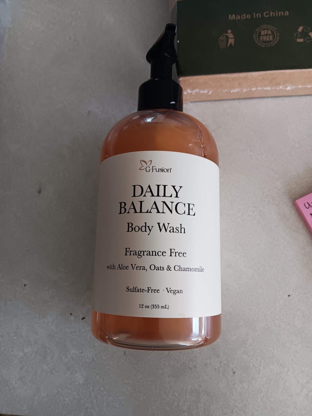 G- Fusion Fragrance Free Body Wash 12oz.